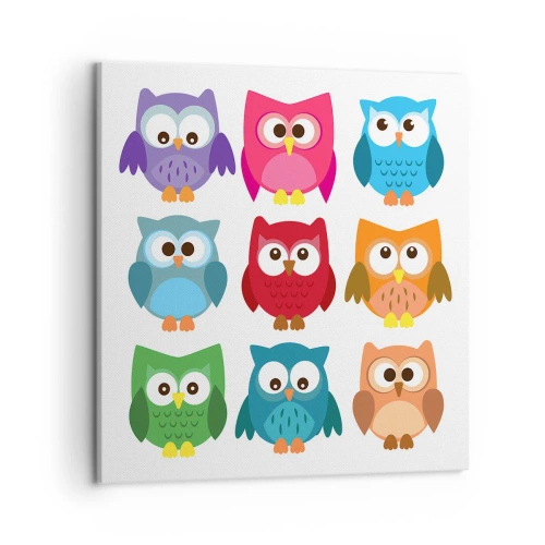 Impression sur toile - Image sur toile - C'est amusant d'être différent - 50x50 cm