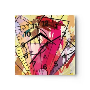 Horloge murale - Pendule murale - Explosion - 40x40 cm