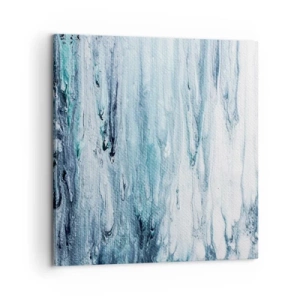 Impression sur toile - Image sur toile - Une glace bleue - 60x60 cm