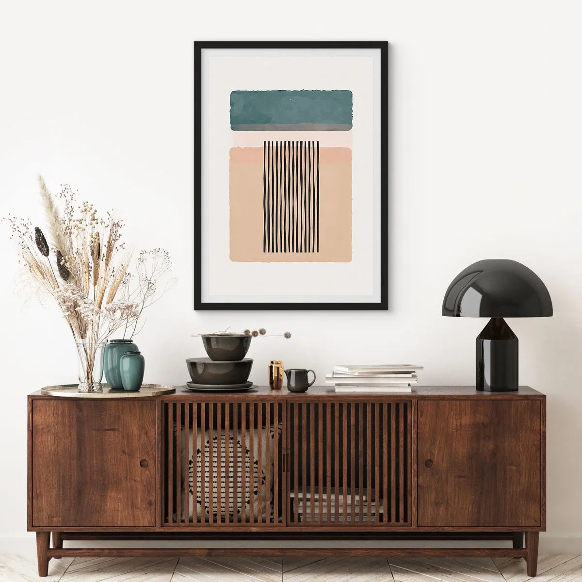 Affiche dans un cadre noir - Poster - Tout est en ordre - 70x100 cm