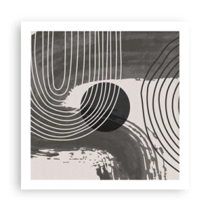 Affiche - Poster - L'ovale gagne - 60x60 cm