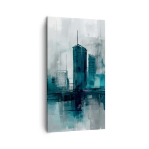 Impression sur toile - Image sur toile - Une ville couleur de pluie - 45x80 cm