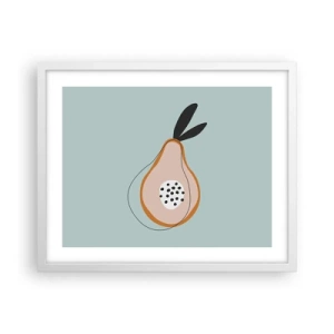 Affiche dans un cadre blanc - Poster - Pénétrer la nature des choses - 50x40 cm