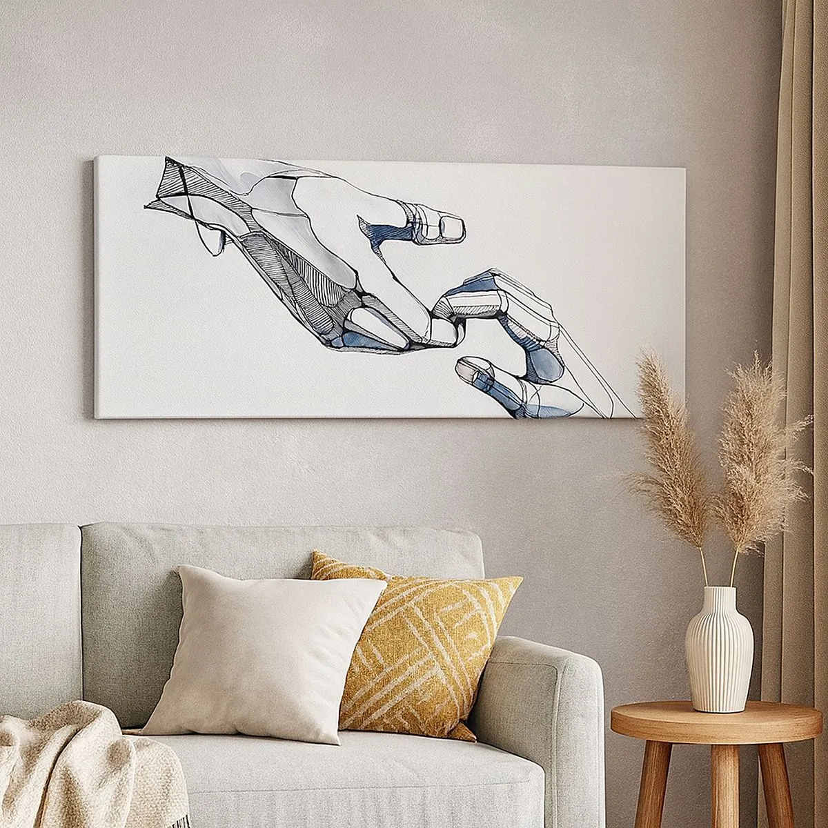 Impression sur toile - Image sur toile - Un bon geste - 100x40 cm