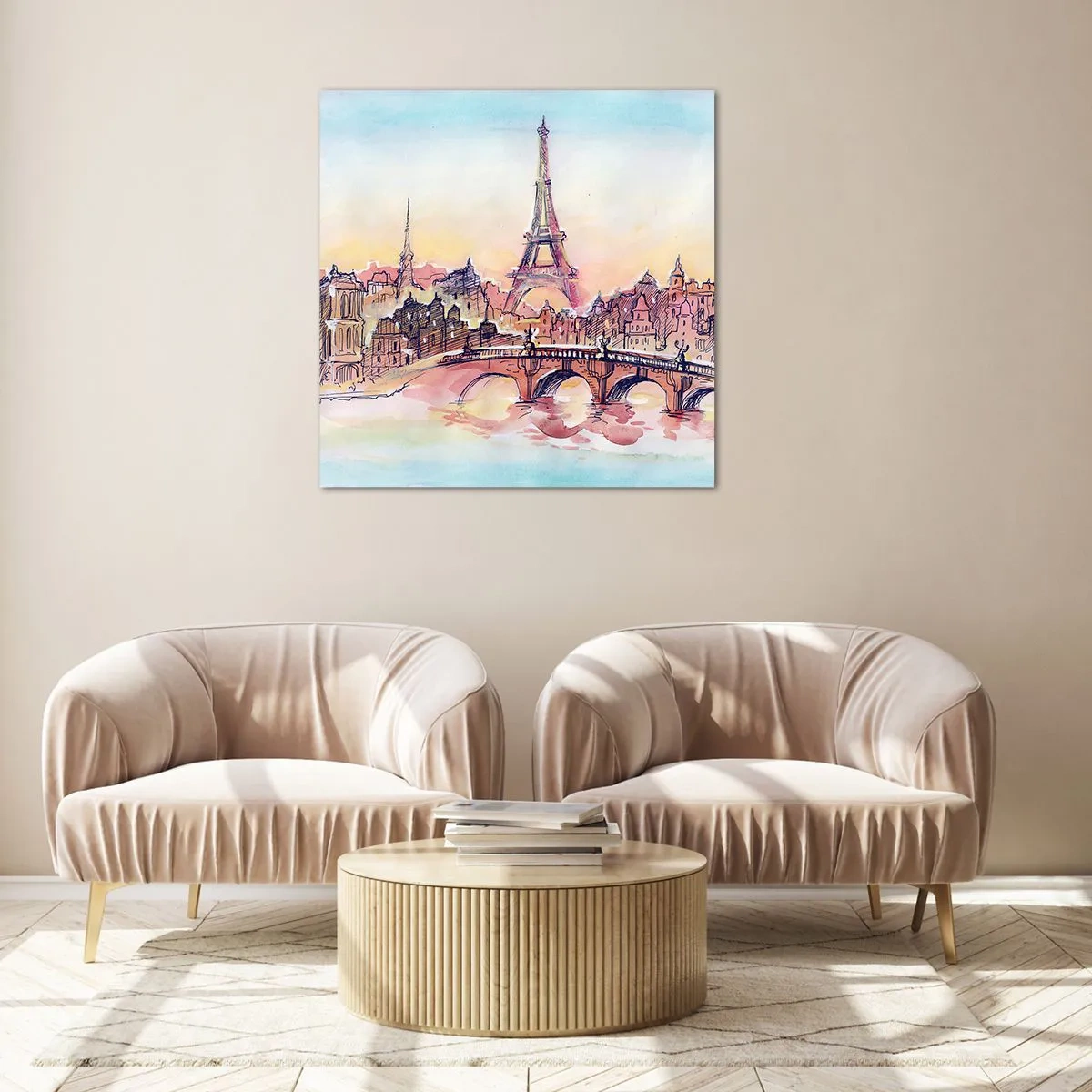 Impression sur verre - Image sur verre - La seule ville de ce type au monde - 40x40 cm