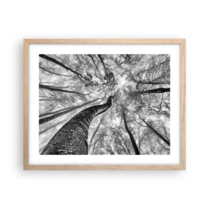 Affiche dans un chêne clair - Poster - Course vers la lumière - 50x40 cm