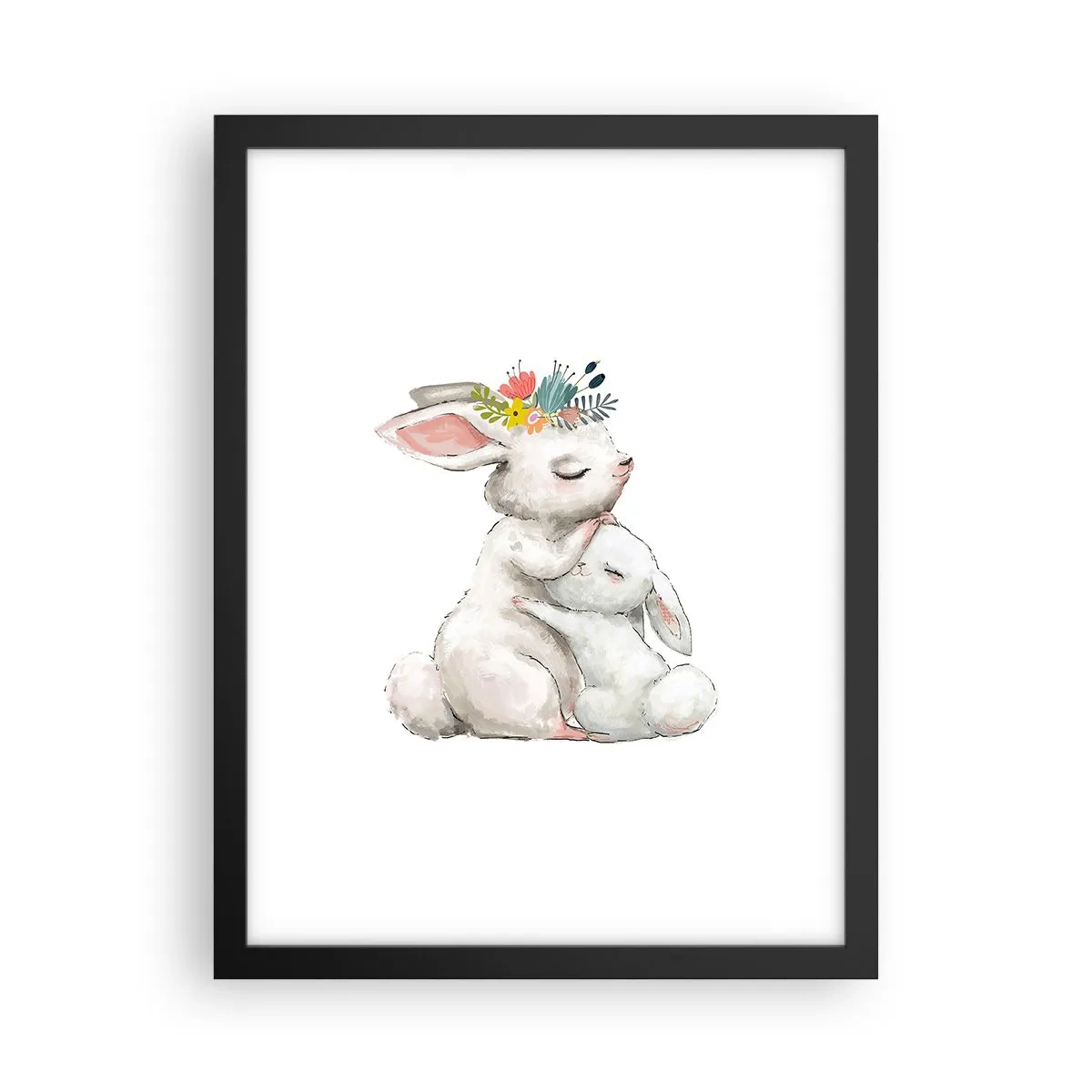 Affiche dans un cadre noir - Poster - Maman irremplaçable - 30x40 cm