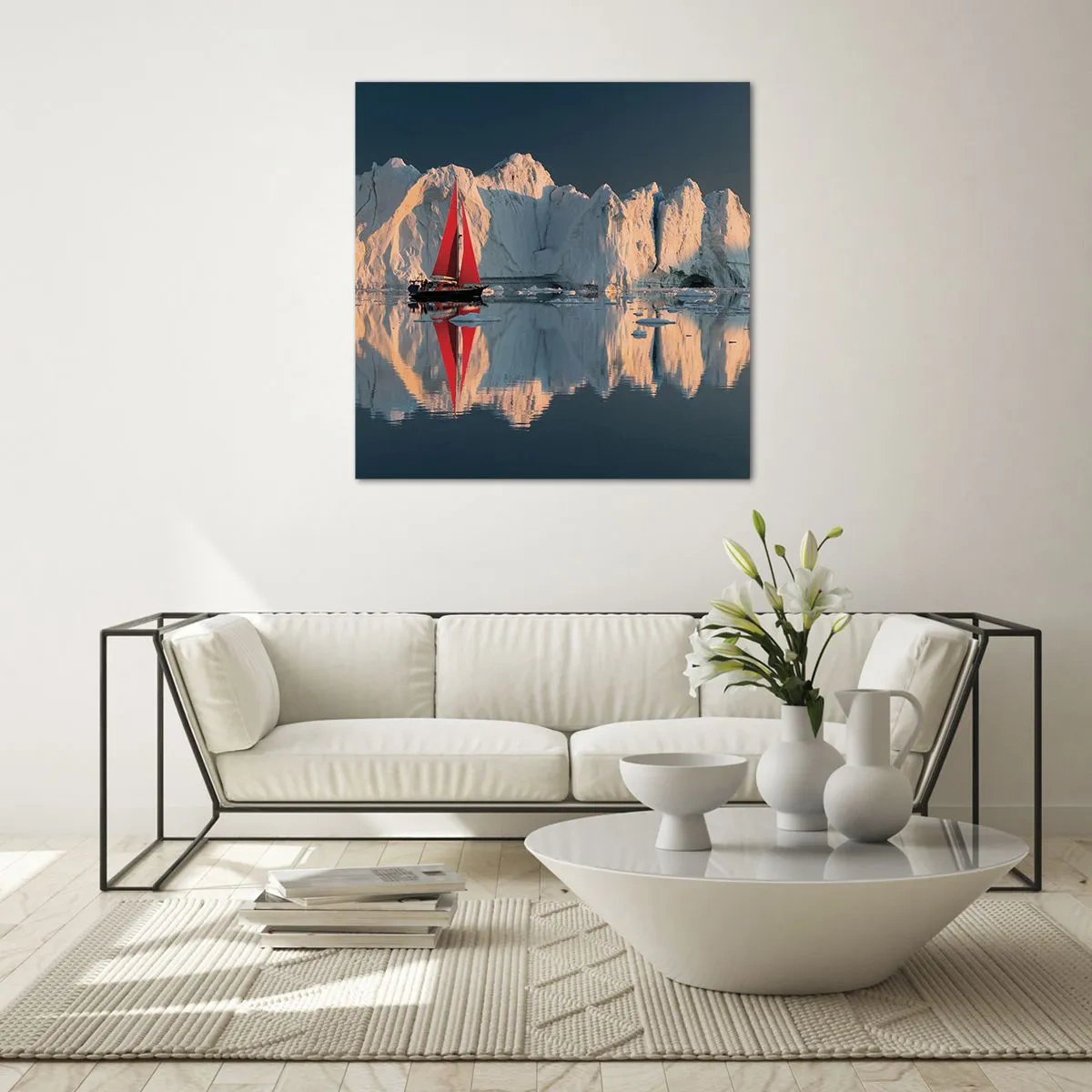 Impression sur verre - Image sur verre - Aux limites du monde - 50x50 cm