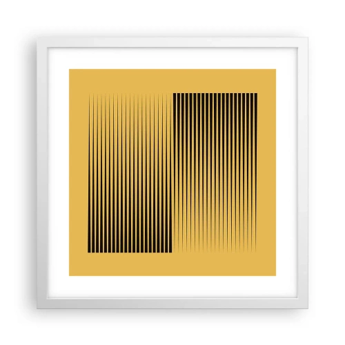 Affiche dans un cadre blanc - Poster - Cadre opposé - 40x40 cm