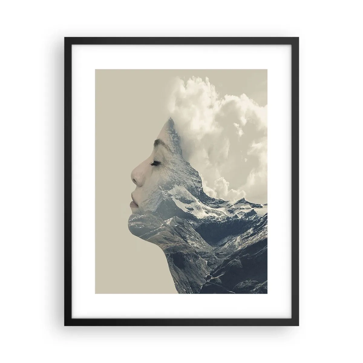 Affiche dans un cadre noir - Poster - La beauté des éléments - 40x50 cm