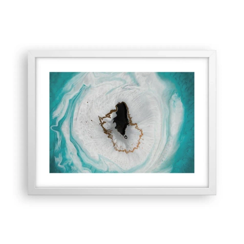 Affiche dans un cadre blanc - Poster - Pénétrer à l'intérieur - 40x30 cm