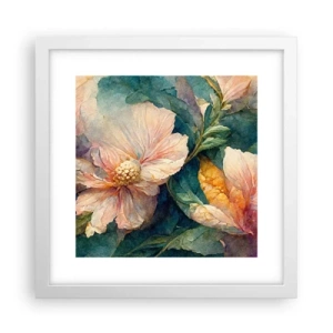 Affiche dans un cadre blanc - Poster - Uniquement de la subtilité - 30x30 cm