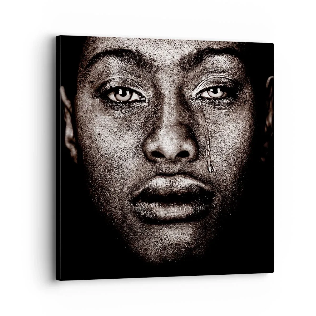 Impression sur toile - Image sur toile - Une larme - 30x30 cm